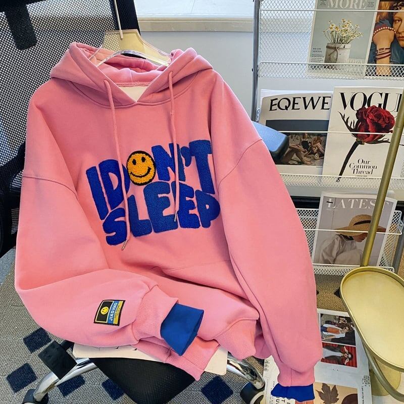 ルーズなレイジースタイルの刺繍入り薄手のフード付きトップ<F-5063>