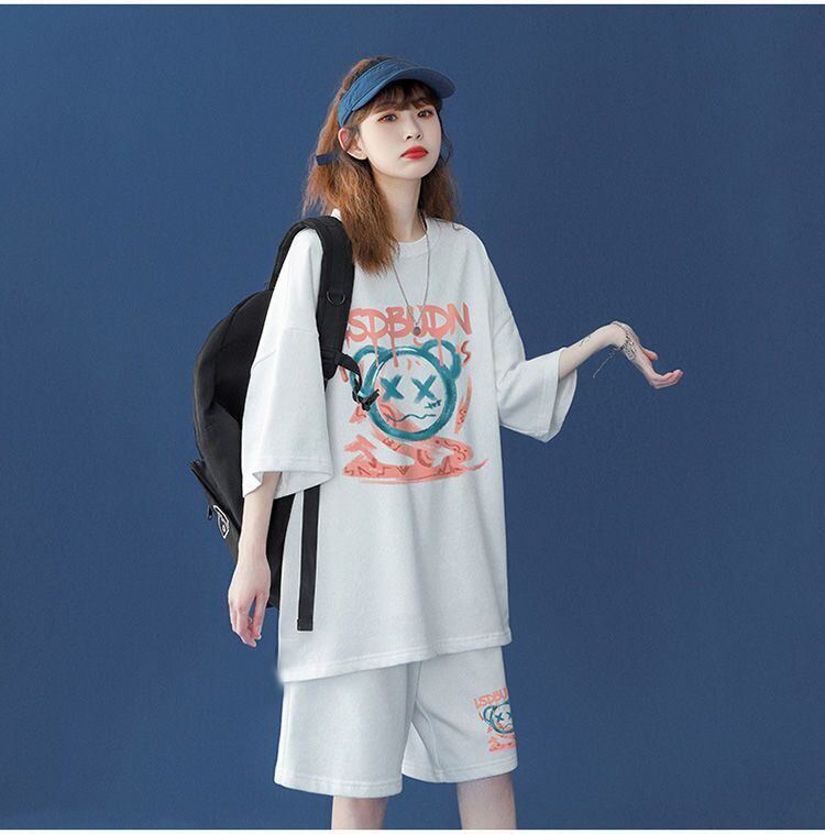 早い者勝ち   半袖Ｔシャツⅹパンツセット全4色
