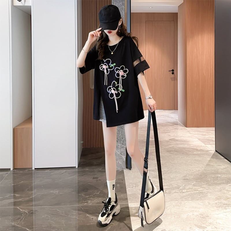 イレギュラー   カジュアル Tシャツ カットソー＜F-3496＞