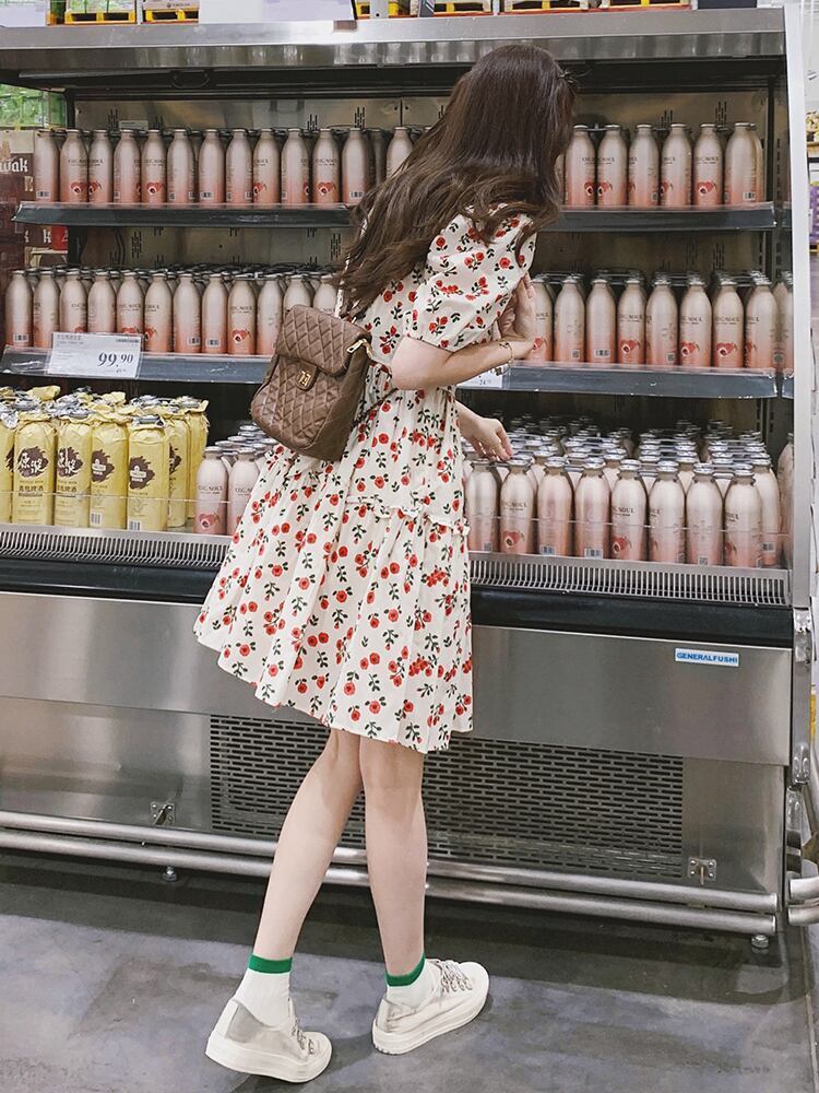 女子マスト 大注目 合わせやすい 上品 レース 切り替え ワンピース<F-11913>