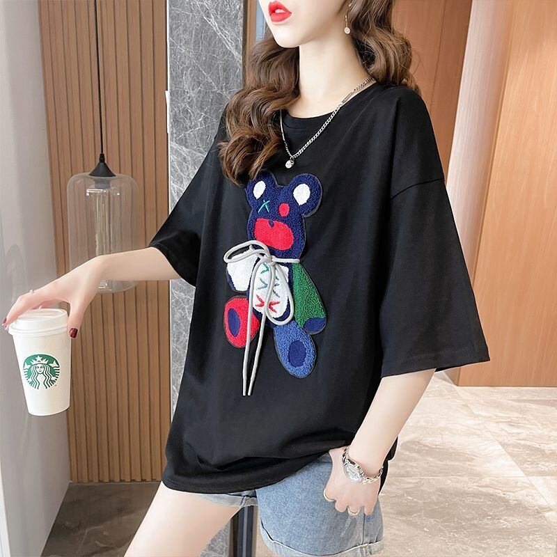 今季マストバイ 早い者勝ち 絶対流行 カジュアル 2色選択 Tシャツ<F-11648>