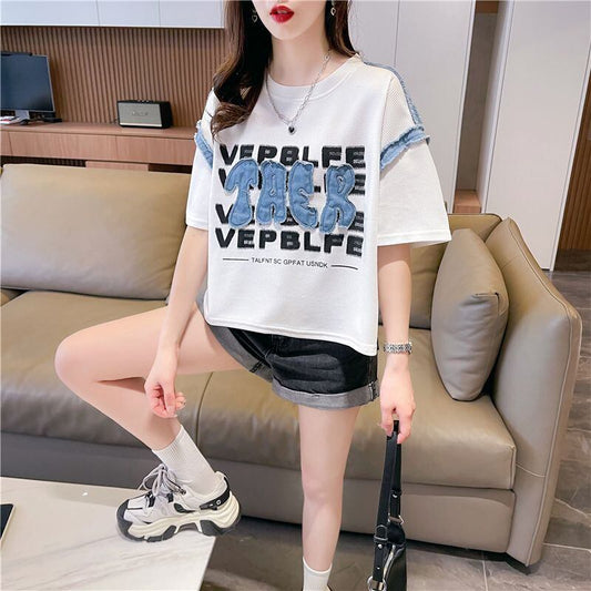 着回し力抜群 早い者勝ち 絶対流行 カジュアル 2色選択 Tシャツ<F-11645>