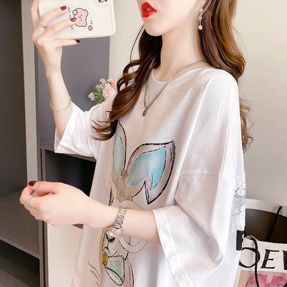 今季大好評   美感いっぱい Tシャツ カットソー＜F-3495＞
