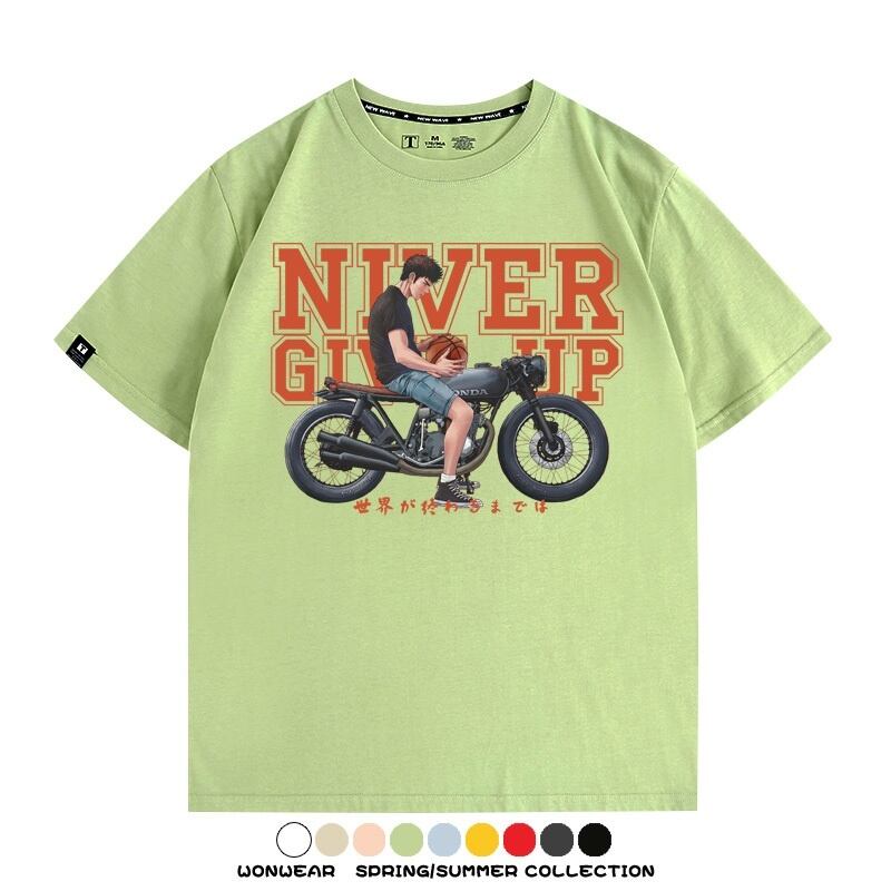 ファッション感満々 着心地良い 全8色 半袖 Tシャツ F-13139