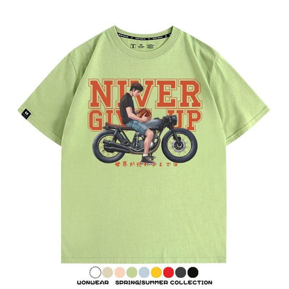 ファッション感満々 着心地良い 全8色 半袖 Tシャツ F-13139