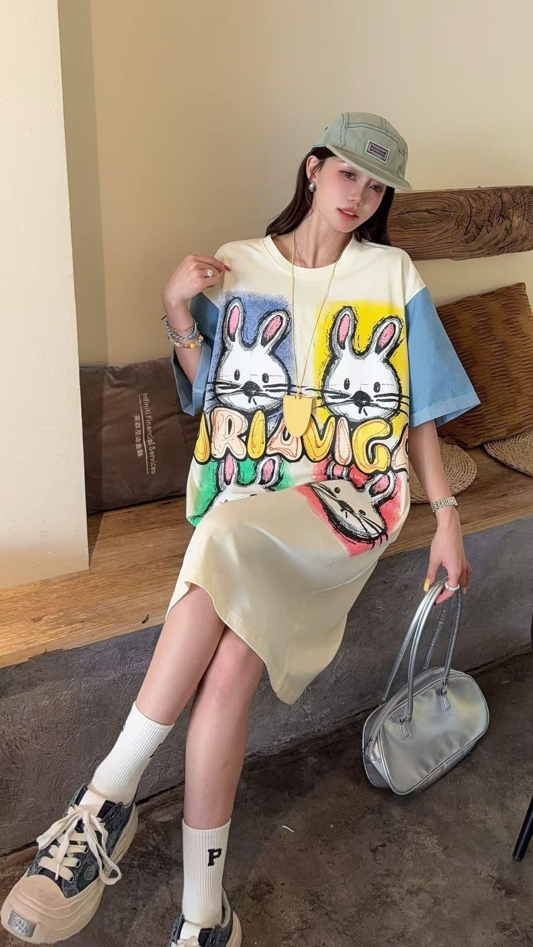 着回し力抜群 好感度UP 海外トレンド カジュアル 全3色 半袖 Tシャツ ＜F-11464＞