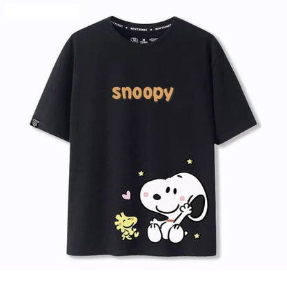 男女兼用 プリント 快適 半袖 Tシャツ F-13269