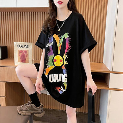 着回し力抜群 キュート カジュアル プリント 半袖Ｔシャツ全2色 <F-8550>