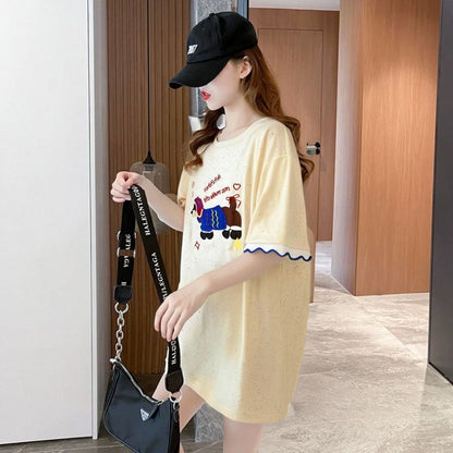 おすすめ 好感度UP 美人度アップ カジュアル 全4色 半袖 Tシャツ ＜F-11147＞