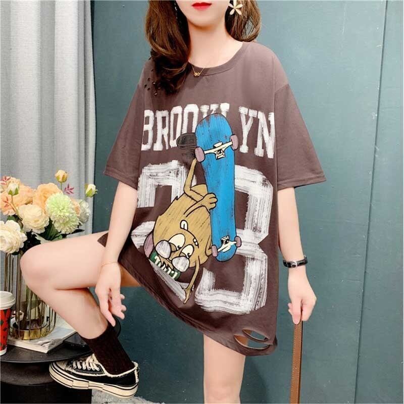 デザイン感   チャーミング Tシャツ カットソー＜F-3164＞