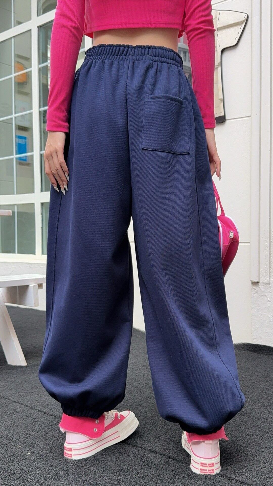 デザイン オシャレ 切り替え 4色 スウェット パンツ F-12210