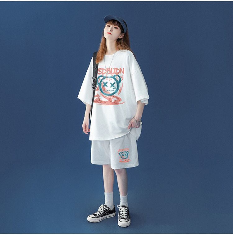 早い者勝ち   半袖Ｔシャツⅹパンツセット全4色
