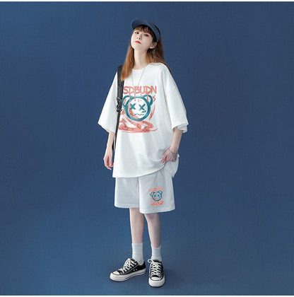 早い者勝ち   半袖Ｔシャツⅹパンツセット全4色