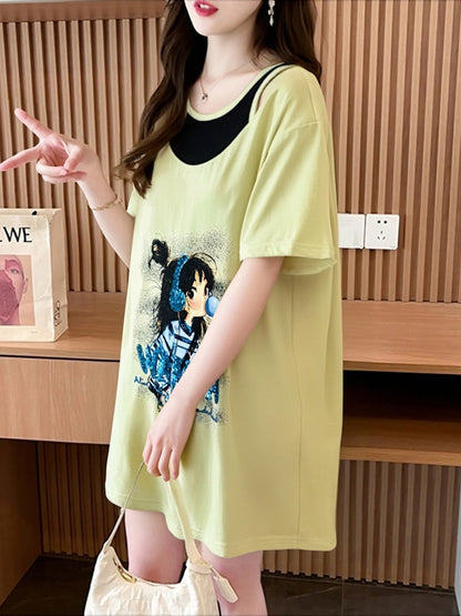 キュート 美人度アップ おすすめ 好感度UP カジュアル 全4色 半袖 Tシャツ ＜F-11157＞