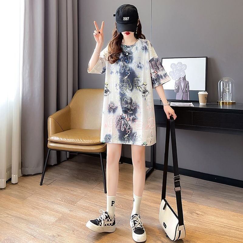 大好評   クマ柄 Tシャツ ゆったり半袖 ＜F-3990＞