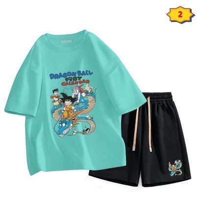 今季マストバイ  ファッション男女兼用 半袖Ｔシャツⅹパンツセット全6色F-6537