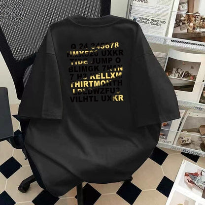 大人可愛い カジュアル 定番シンプル プリント 6種選択可 半袖TシャツF-8906