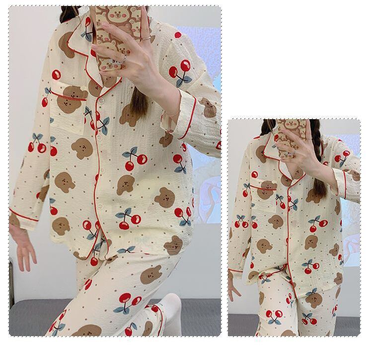 新商品 着心地良い 柔らかくて優しい印象 4種選択 トップス+パンツセット パジャマF-9130