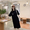 美人度アップ プリント チャーミング Tシャツ カットソー ワンピース＜F-3602＞