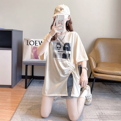 合わせやすい   チャーミング Tシャツ カットソー＜F-3651＞