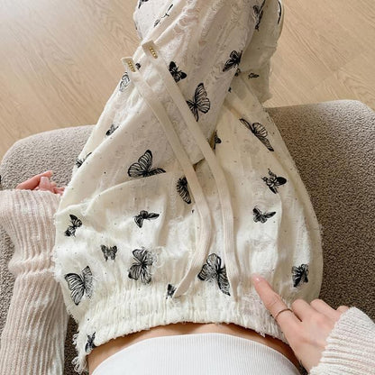 オシャレ 切り替え デザイン 三色 スウェット ジョガーパンツ <F-11936>
