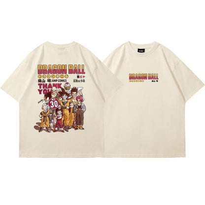 存在感抜群 カジュアル トレンドアイテム ダブルプリント 全7色 半袖TシャツF-9149