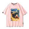 男女兼用 カジュアル プリント 半袖 Tシャツ F-13569