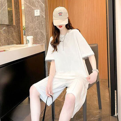 定番シンプル 半袖Ｔシャツⅹパンツセット全4色 カジュアル <F-8732>