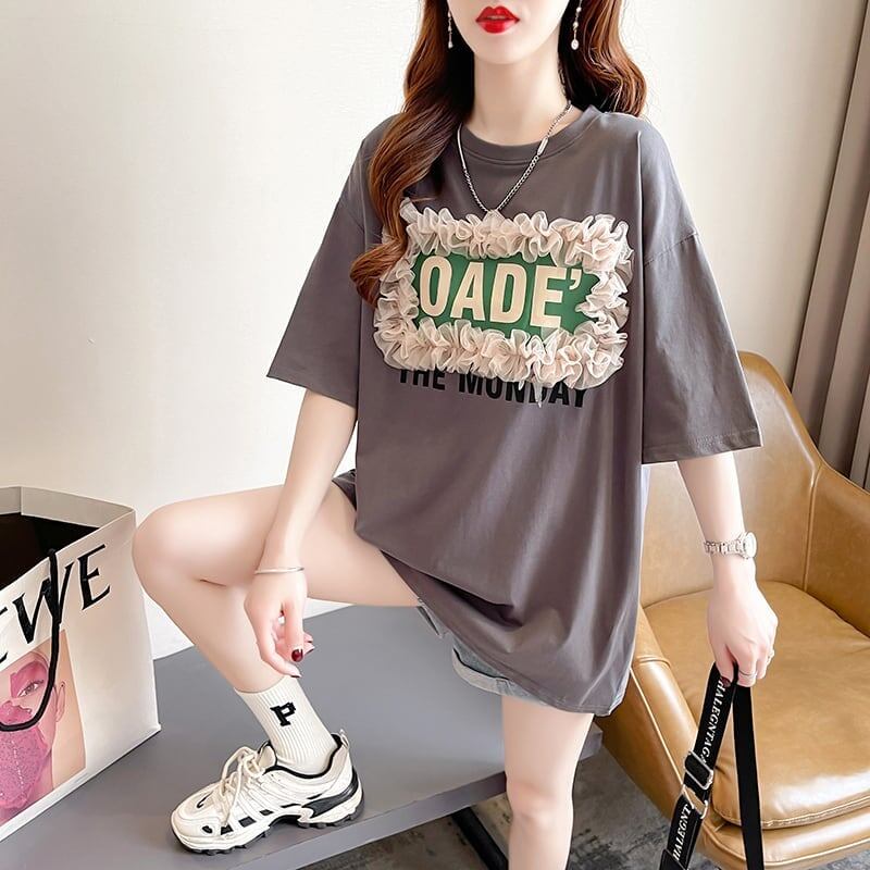 【半額！期間限定！！】オシャレ度満点 3色選択可 高級感溢れる Tシャツ カットソー＜F-3255＞