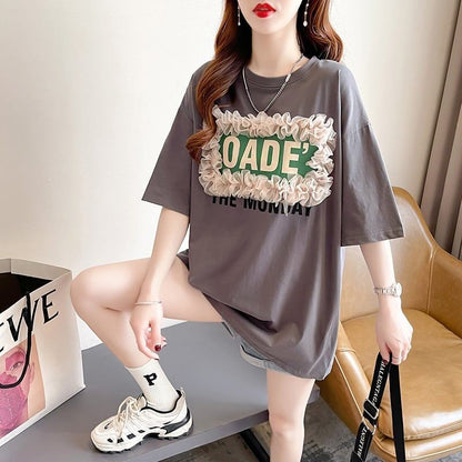 【半額！期間限定！！】オシャレ度満点 3色選択可 高級感溢れる Tシャツ カットソー＜F-3255＞