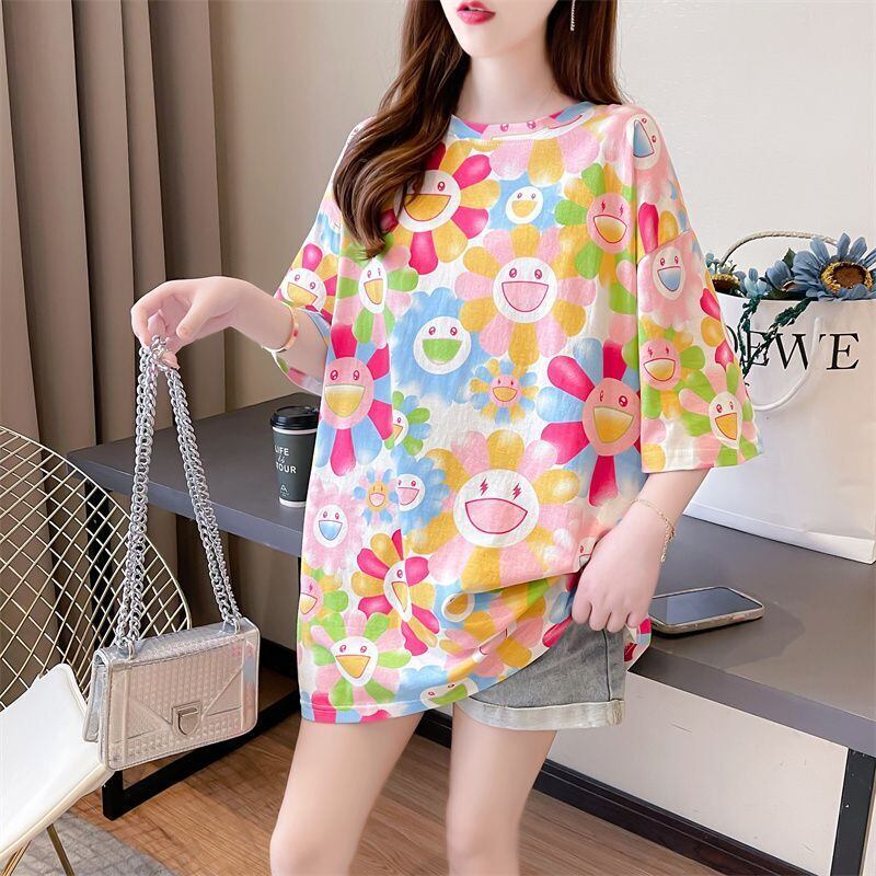 大人可愛い 売り切れ必至 美人度アップ 着回し力抜群 全5色 半袖Tシャツ<F-11520>