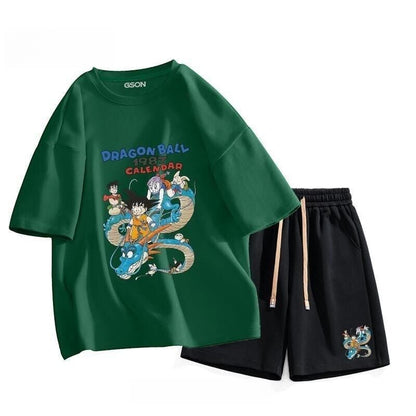 今季マストバイ  ファッション男女兼用 半袖Ｔシャツⅹパンツセット全6色F-6537