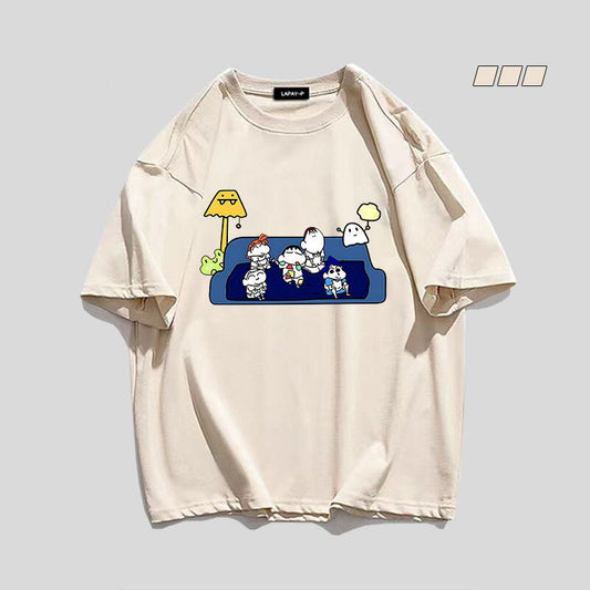 男女兼用 高品質 カジュアル Tシャツ F-13362