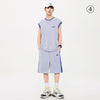売り切れ必至 ファッション 超人気 男女兼用 ノースリーブＴシャツⅹパンツセット全5色<F-8754>