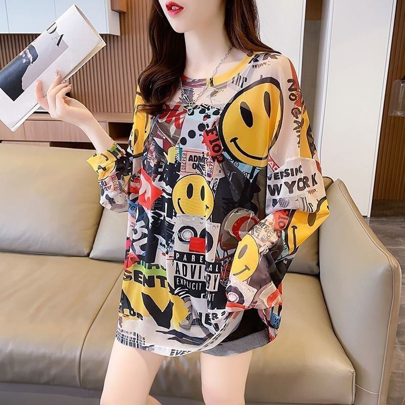 【半額セール！】 大人可愛い 売り切れ必至 元気いっぱい チュール 花柄 Tシャツ<F-4929>