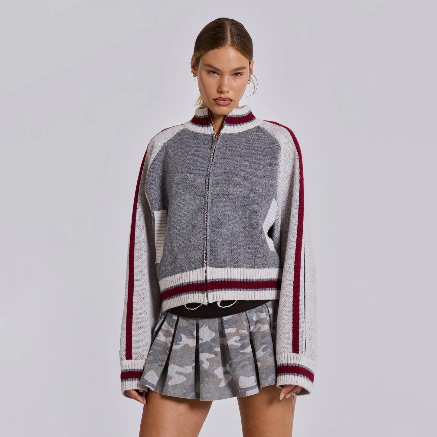 ベストセラーアイテム！ スタイルアップ効果抜群 話題沸騰中 ニットトップスF-10544