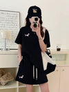 人気上昇中 着心地良い 真夏も快適 カジュアル 全5色 半袖 Tシャツ ショートパンツ セットアップ ＜F-9216＞