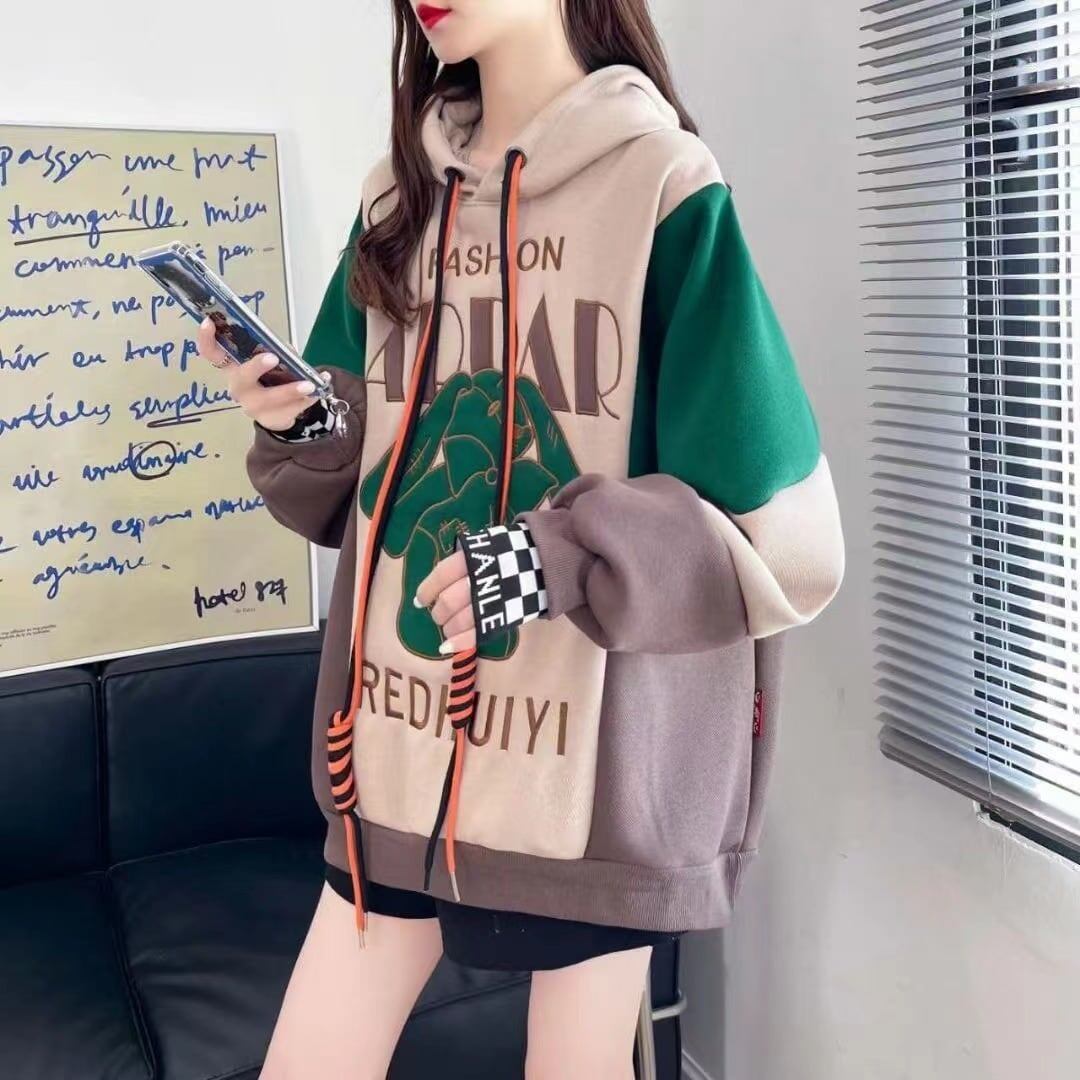 【裏起毛】 ファッション 超人気 個性派パーカーF-6370