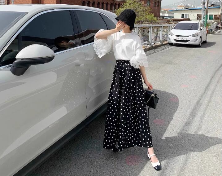 定番シンプル 大人可愛い 美人度アップ 早い者勝ち カジュアル 共2色 Tシャツ<F-12150>