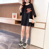 【人気商品再入荷！】   デザイン個性ゆったりミドル丈半袖Tシャツ<F-3036>
