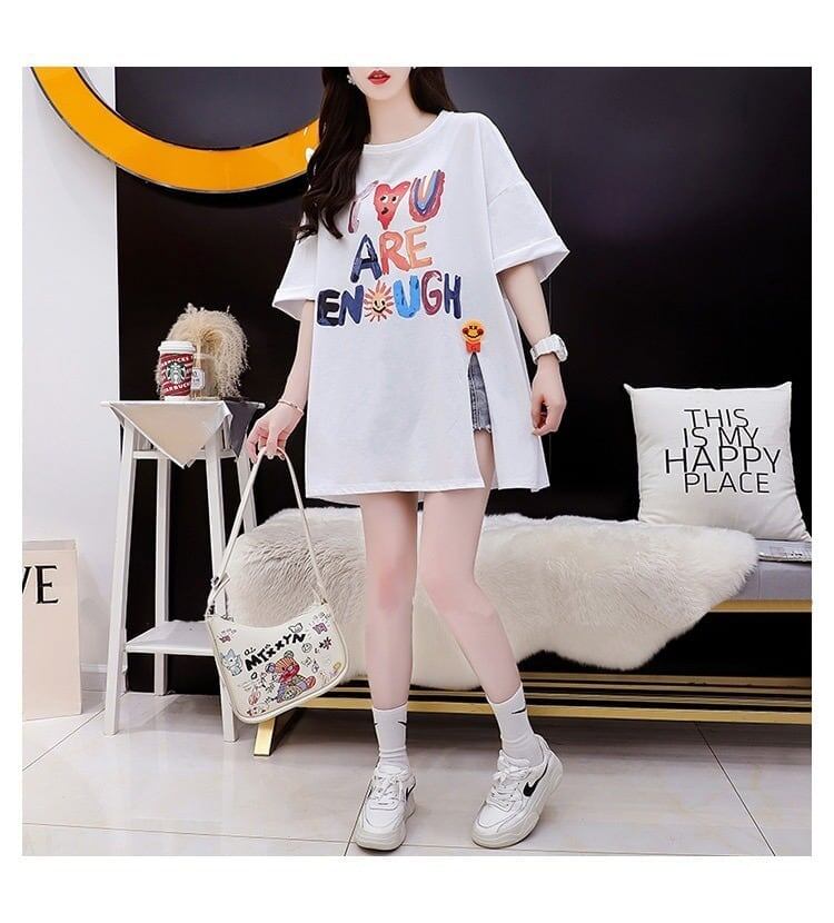 ストリートトレンド韓国風コットン半袖Tシャツ<F-2962>