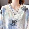 大好評   クマ柄 Tシャツ ゆったり半袖 ＜F-3990＞