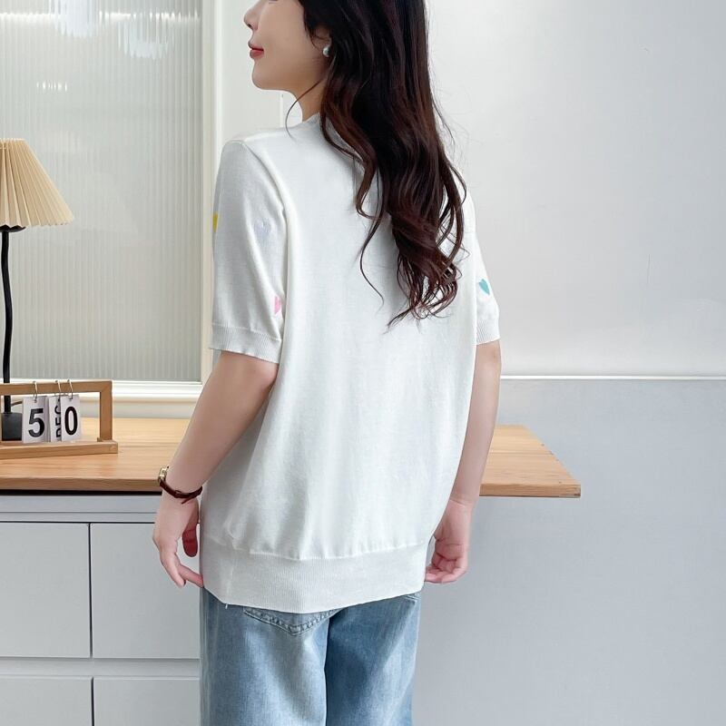 大活躍 好感度UP 海外トレンド カジュアル 全3色 半袖 Tシャツ ＜F-12038＞
