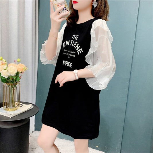 個性的なデザイン   スタイリッシュ Tシャツ カットソー＜F-3117＞