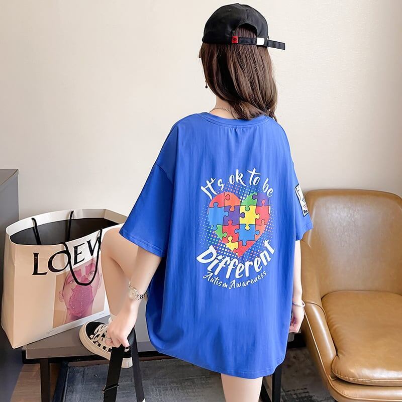 デザイン感   チャーミング Tシャツ カットソー＜F-3409＞