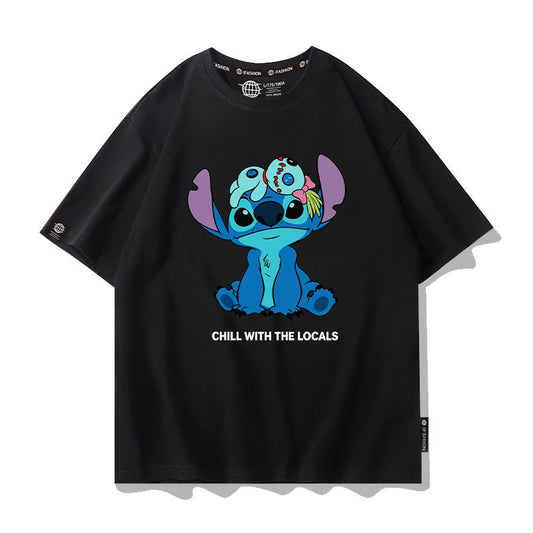 存在感抜群 男女兼用 プリント 半袖 カジュアル Tシャツ F-13487