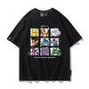男女兼用 プリント カジュアル 半袖 Tシャツ F-13570