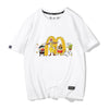 男女兼用 合わせやすい プリント 半袖 Tシャツ F-13603
