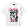 男女兼用 大人気 プリント 半袖 Tシャツ F-13577