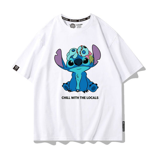 存在感抜群 男女兼用 プリント 半袖 カジュアル Tシャツ F-13487